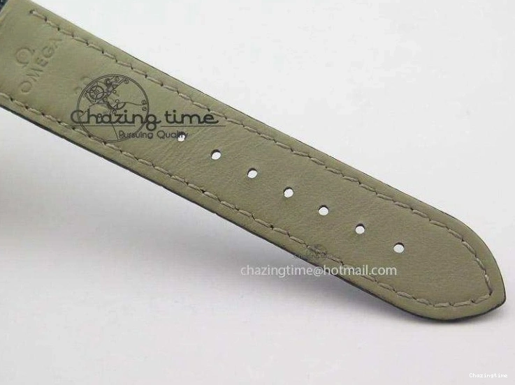 0410 Elegant Globemaster Master Chronometer SS V6F Best Edition Black Dial On Black Leather Strap A 8268